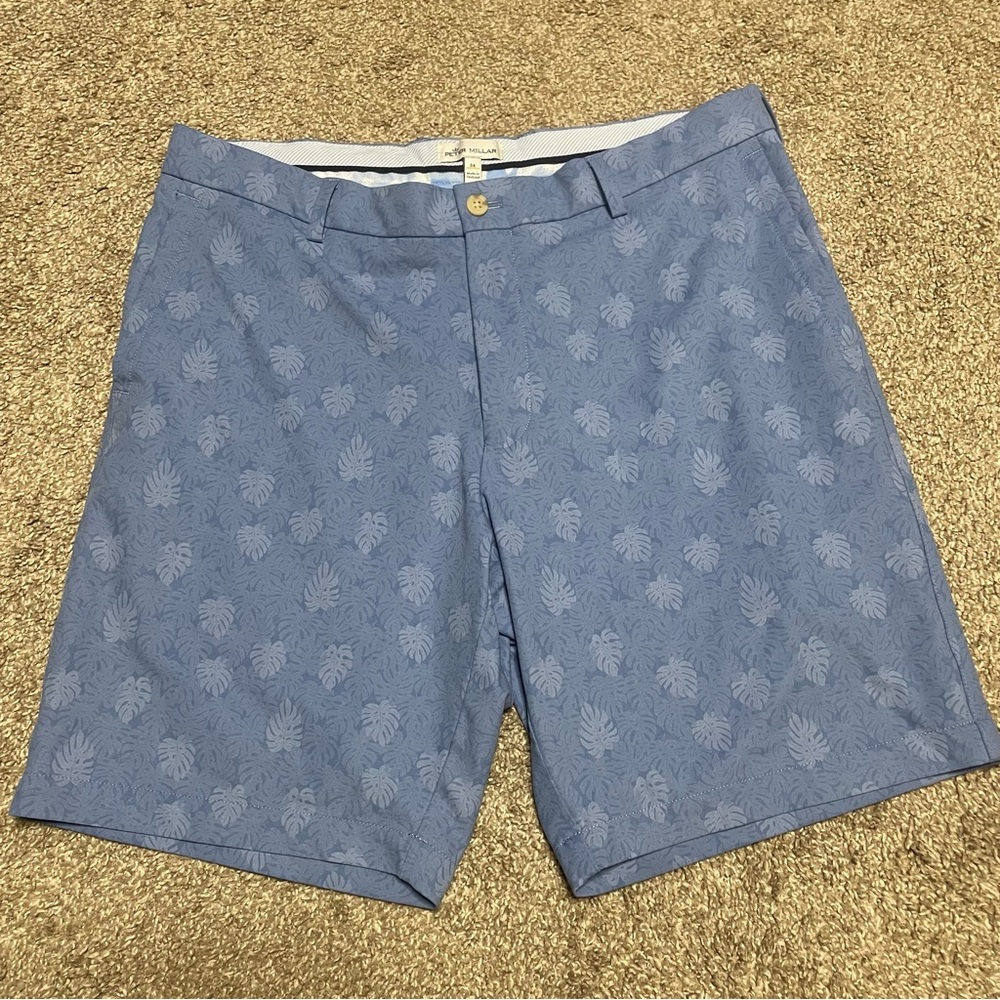 Men’s Peter Millar Salem Palm Print Shorts Size 34